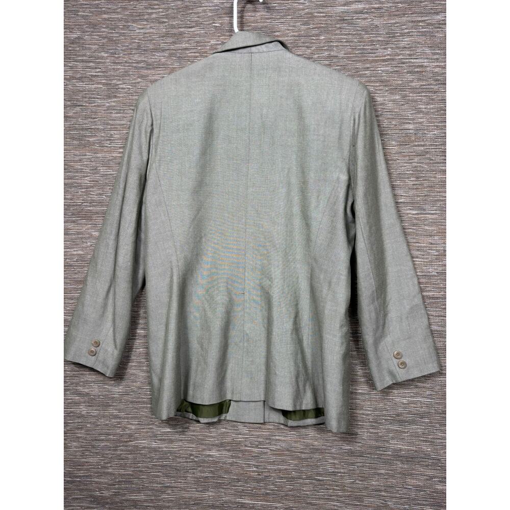 Kasper Blazer Suit Jacket Womens Size 10 Olive Green 4 Buttons Business Office - Picture 2 of 7